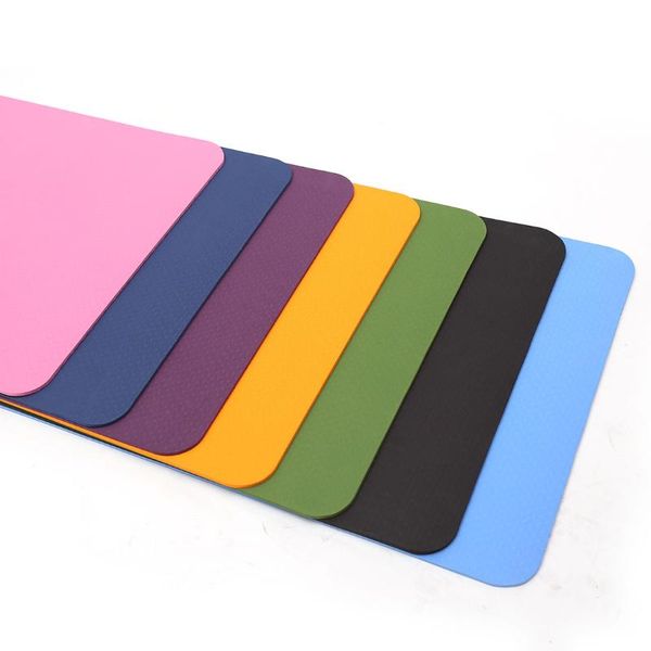 

183cm*61cm*6mm tpe non-slip yoga mats for fitness tasteless brand pilates mat gym exercise sport pads