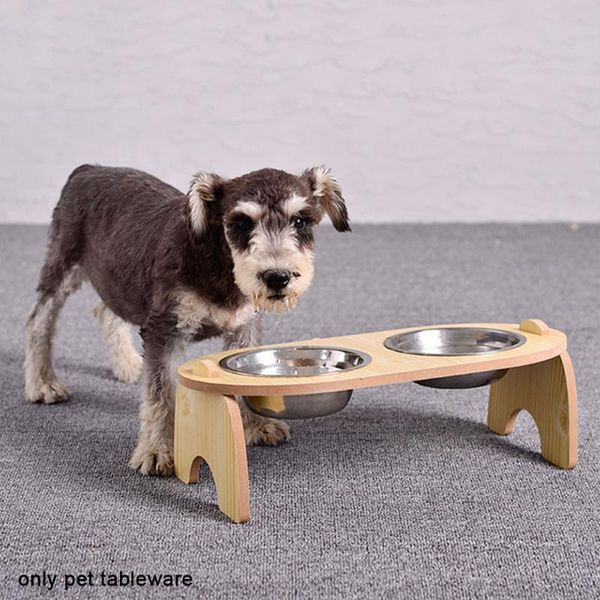 

cat bowls & feeders easy clean with stand detachable storage raised bowl protect neck puppy small dog tilted durable feeding watering p