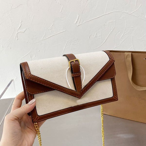 

fashion women canvas shoulder bag female handbag wallet covered bags with chains shoulders straps good quality 22*14cm
