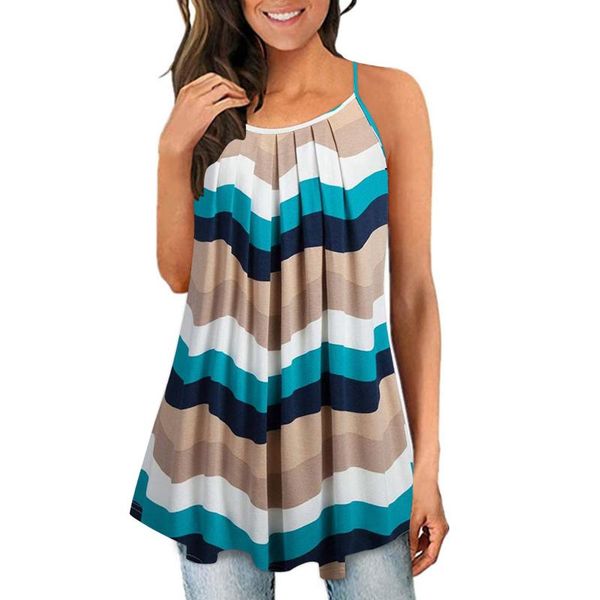 

women's blouses & shirts graphic printed blouse women clothing summer ladies sleeveless camis plus size tank shirt blusas y camisas, White
