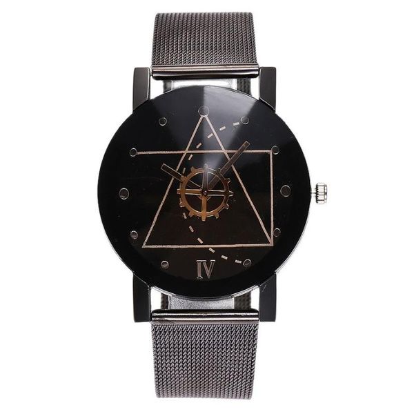 

wristwatches fashion watch korean alloy mesh belt creative gear dial personality quartz, Slivery;brown