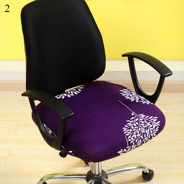 

1pc office chair cover computer split spandex armchair elastic seat slipcover protector home decor covers