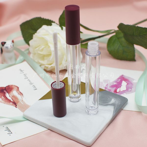 

factory wholesale design new new round plastic lip glaze high grade lip gloss empty tube