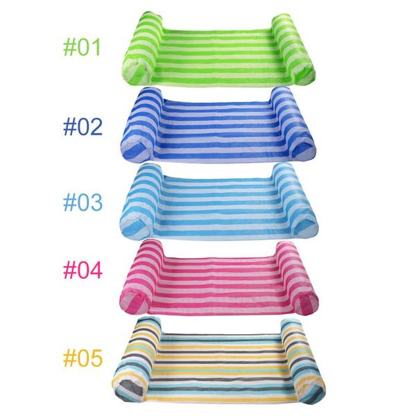 

inflatable floats & tubes summer water hammock foldable floating beach bed lounge chair sleeping air mattress sport accessory