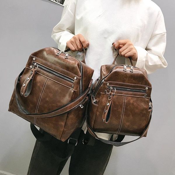 

outdoor bags 2021 women's backpack korean fashion women