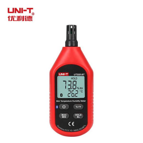 UNI-T UT333BT Bluetooth Mini LCD Misuratore di umidità della temperatura dell'aria digitale Termometro Igrometro Tester del calibro UT333 Aggiornamento 210719