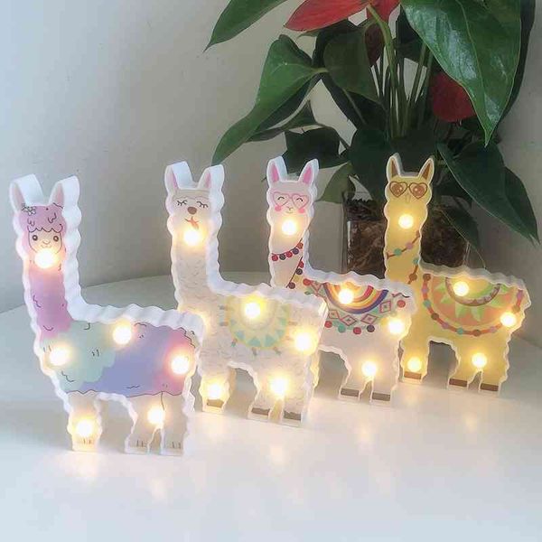 

insled drawing color alpaca creative night girl's heart net red decoration room swing shape lamp