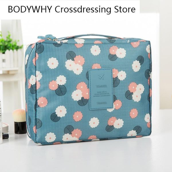 

printed version travel storage bag cosmetic color wash makeup bags & cases