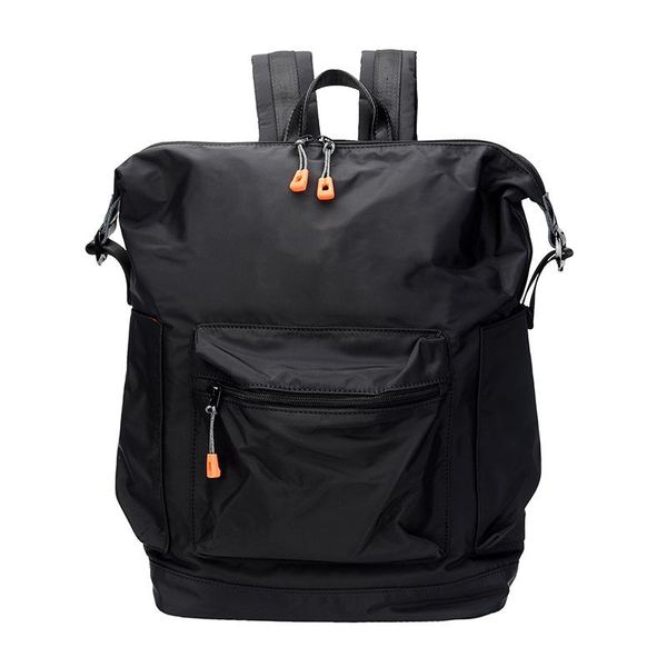 

backpack 2021 nylon cloth arc shoulder strap multi-layer water cup bag