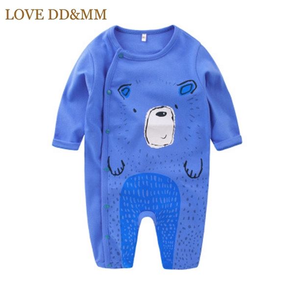 

love dd&mm baby rompers baby boys clothes leisure infant jumpsuit cotton baby cartoon bear giraffe rompers toddler clothing 210715, Blue