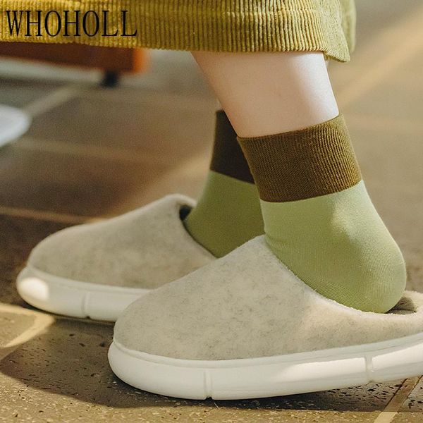 

classic men women plush slippers furry winter warm fur shoes non-slip thick soled boys girls home indoor zapatillas, Black