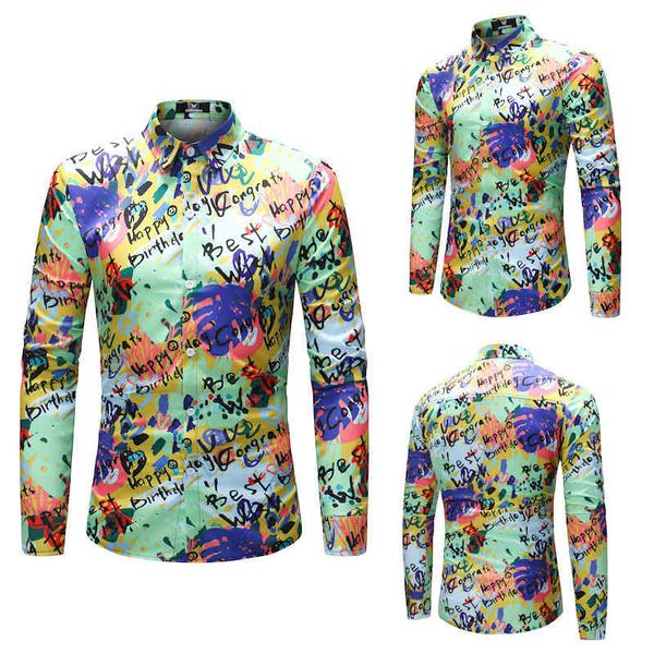 

mens shirts new letter printing slim fit shirt cotton turn down collar single breasted male, White;black