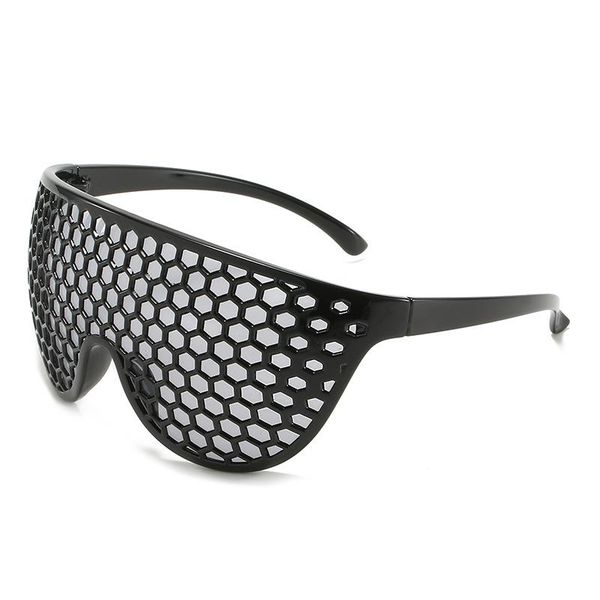 

sunglasses vintage funny men women siamese oversized sun glasses ladies fashion honeycomb eyewear sunglass uv400 party, White;black