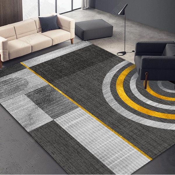 

carpets morden print large carpet gray bohemian chic vintage area rug non-slip washable durable easy to clean rugs stain fade resistant