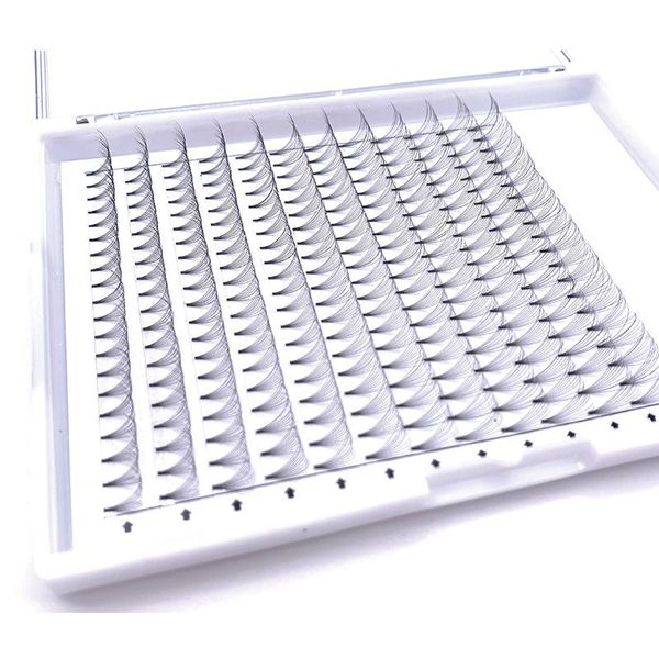 

ygirlash 0.05 sharp 240 fans pre made eyelashes 10d short stem large tray premade mega volume eyelash extensions false