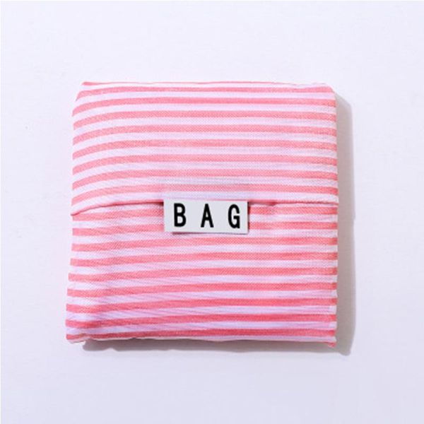 

shopping bags pouch foldable home grocery large capacity polyester reusable portable travel wear resistant storage bag