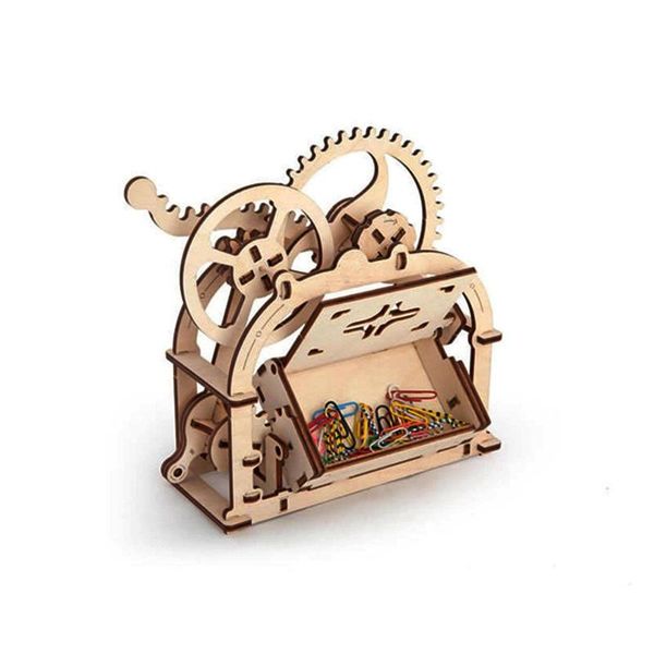 

craft tools diy scrapbooks business card wooden assembles toy mechanical transmission model rotating puzzle toys creative birthday gift
