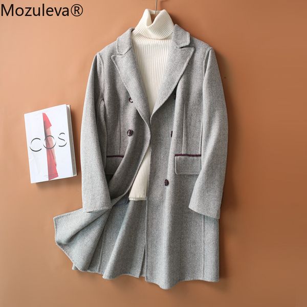 

handmade double-sided coat women's autumn and winter woolen 210427, Black