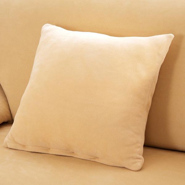 

cushion/decorative pillow plush case solid color elastic cushion cover 45x45cm