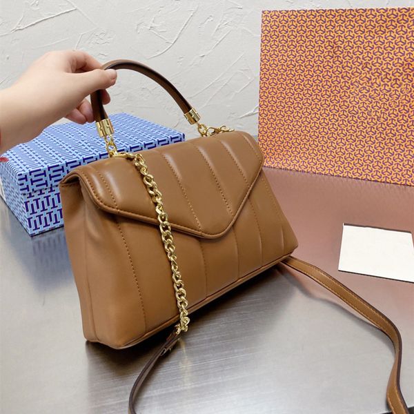

luxury bags and wallets 2021 fashion high-quality ladies handbags women famous designer messenger bag genuine leather plain chains