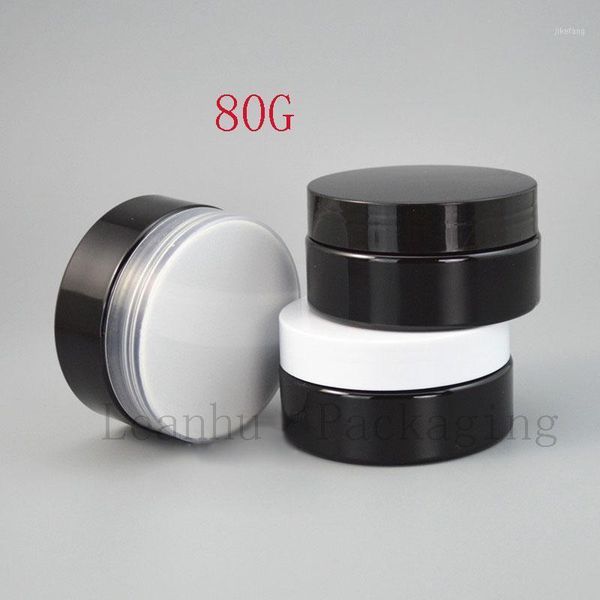 

storage bottles & jars blcak plastic cream jar,80g empty jar makeup packaging case for personal care,perfumes,skin care cosmetics container