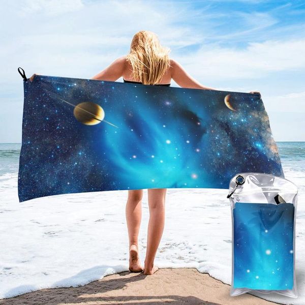 

quick dry beach towel vthe universe with planets microfiber bath cushion swimming personalized sand free