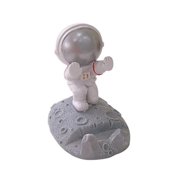 

cell phone mounts & holders spaceman shape kitchen for desk tablet stand cute universal resin gift holder portable ornament home decor offic