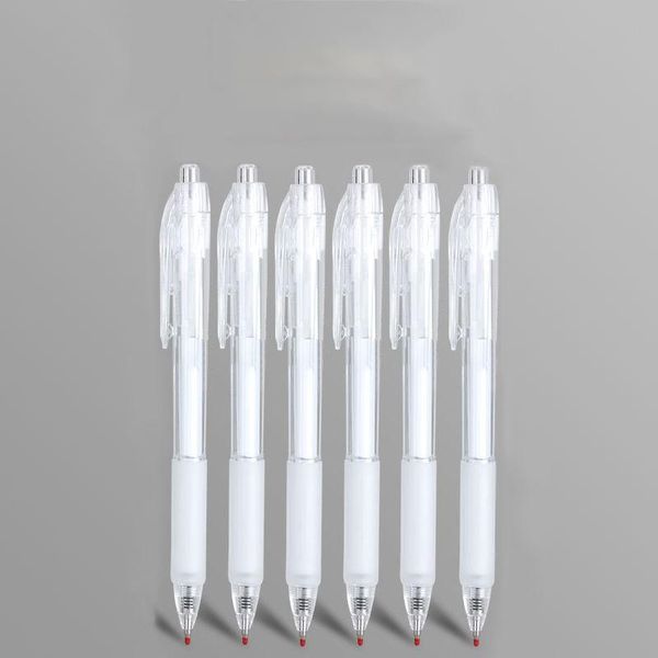 

6pcs gel pens set simple style 0.5mm black ink signing office for school student supplies stationery