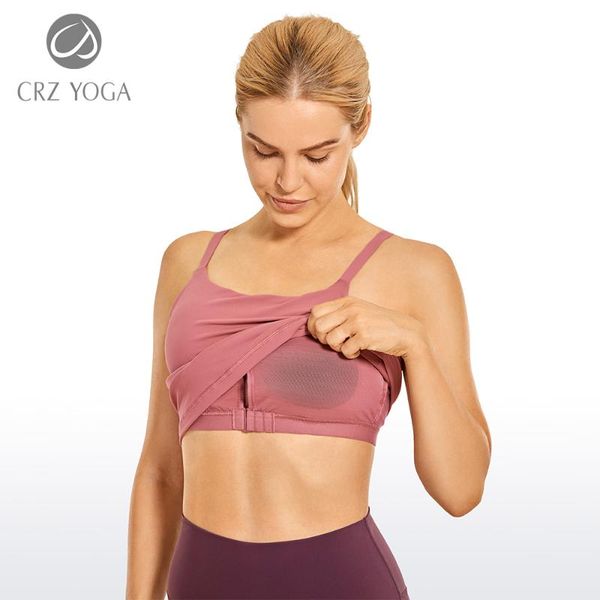 

yoga outfit crz workout tank for women adjustable spaghetti strap athletic shirts with built in bra