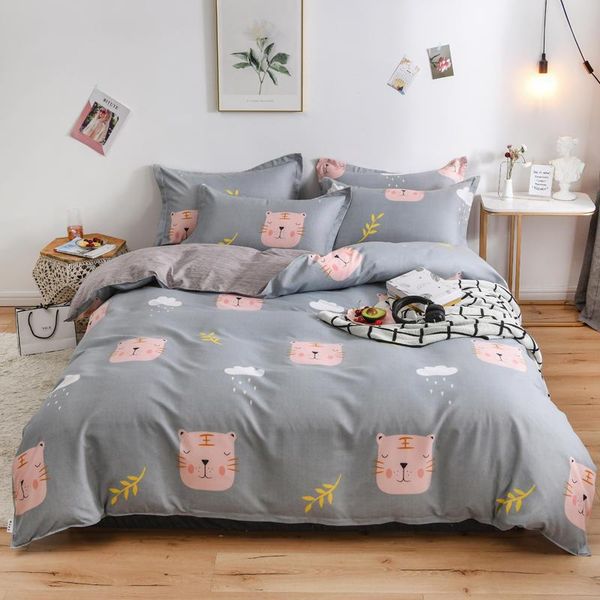 

bedding sets forest series duvet cover pillowcase bed sheet child teen girl colorful linen set 3/4pcs comforter