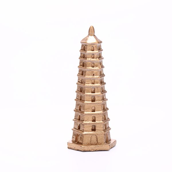 5,5 cm mini pagode torre fada jardim miniaturas gnomos musgo terraduras resina artesanato figuras para decoração de casa acessórios