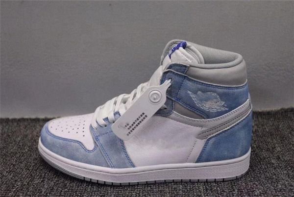 

1 1s high university blue mens shoes trainers sneakers 74mw#, Black