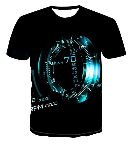 

men's t-shirts 2021 fashion clock summer t-tshirts 3d print t-shirt casual short sleeve shirt homme hip hop s-6xl tee, White;black