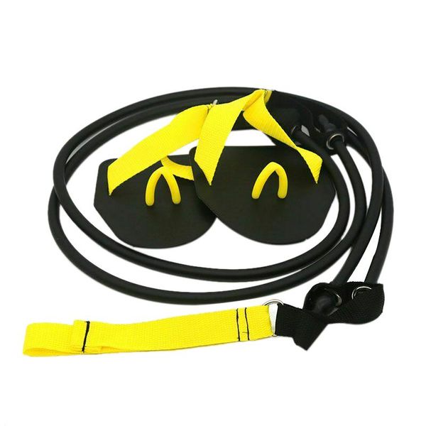 

ad-fitness resistance bands swimming arm strength trainer pilates pull rope tubes for gym muscle training black