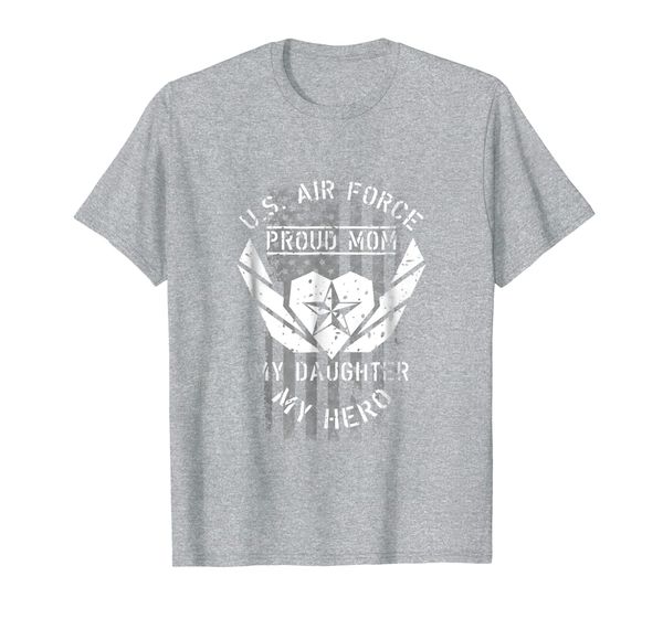 

u.s. air force proud mom shirt - my daughter my hero tshirt, White;black