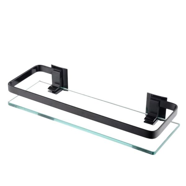 

other home decor 1pc single layer glass storage shell wall mounted bathroom shelf for