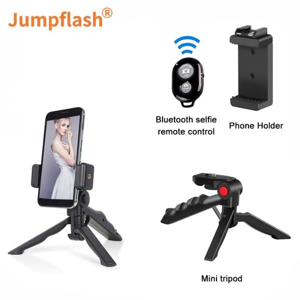 

jumpflash dslr slr phone vlog selfie live tripod cold shoe mount holder for microphone led light mini tripods