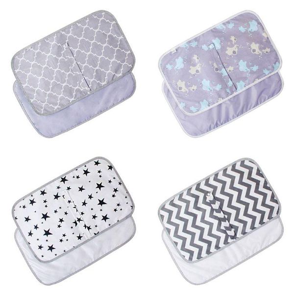 

cloth diapers born baby portable waterproof 60x37cm changing mat infant foldable travel diaper nappy liners pad