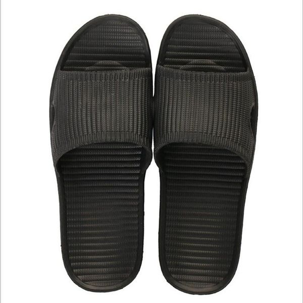

women shoes indoor floor flat summer non-slip flip flops female slipper bath home slippers comfortable, Black