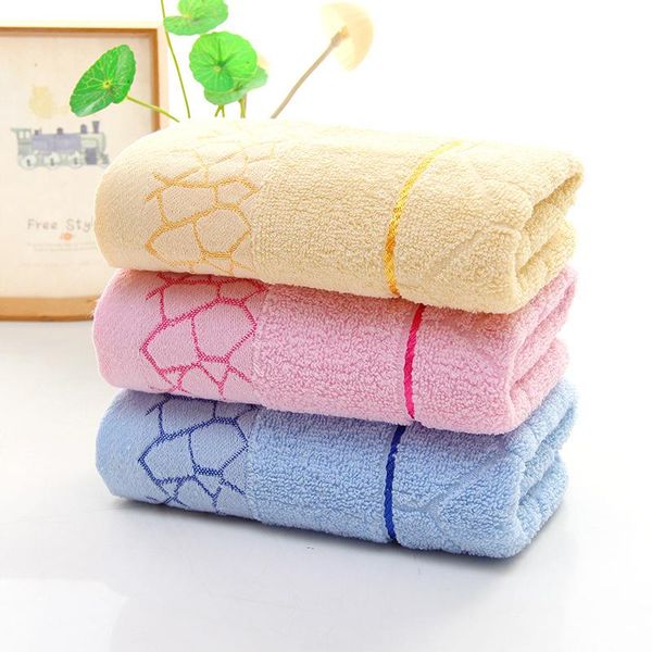 

towel towel222a wholesale price jacquard yellow blue pink hand face