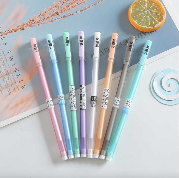 

erasable gel pen weekday blue ink set styles selling creative writing drawing stationery pens for school office