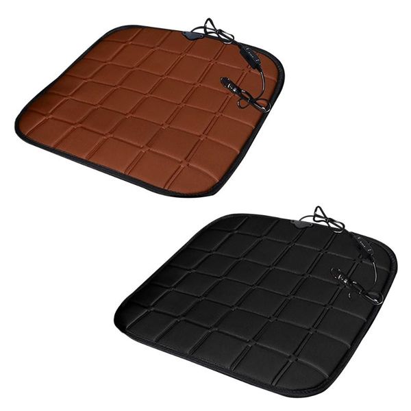 

car seat covers universal heated winter heater office chair home sofa cushion single-seat square non-slip heating pad