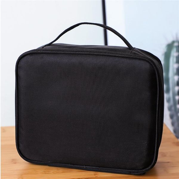 

women makeup bag black waterproof cosmetic portable large capacity toiletry organizer travel storage bags & cases