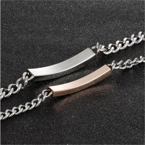 

cuff titanium steel plating roman numerals black and white zircon couple bracelet