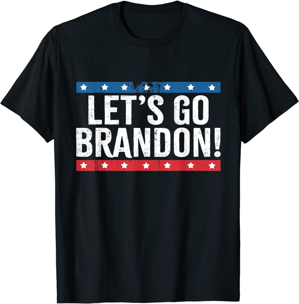

men's t-shirts lets go brandon funny men women vintage t-shirt, White;black
