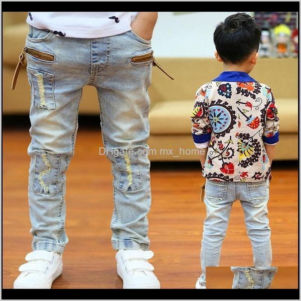 Kleidung Baby, Mutterschaft Drop Lieferung 2021 Skinny Kinder Casual Classic Denim Kinder Trend Lange Bot Baby Jeans Für Jungen Hosen 201204 Fm4Po