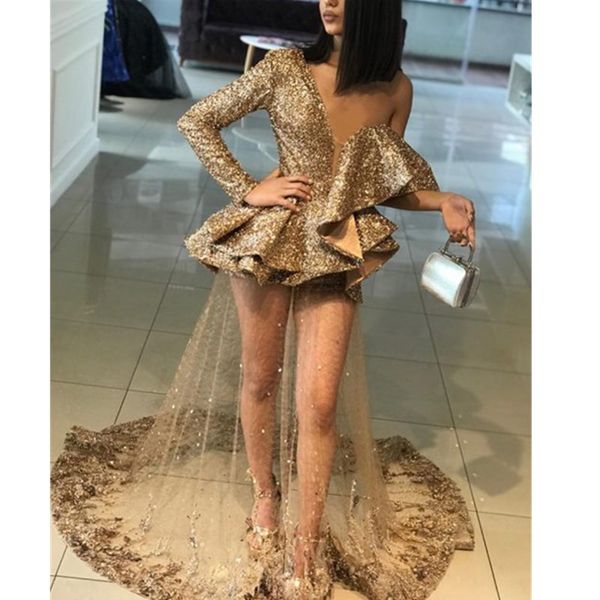 

evening dresses plus size illusion long sleeves elegant dubai arabic sequins prom gowns party dress00014, Black;red