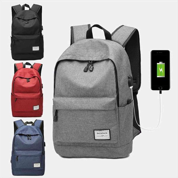 

men lapbackpack 17 inch office work usb charging business bag notebook leisure school back pack travel