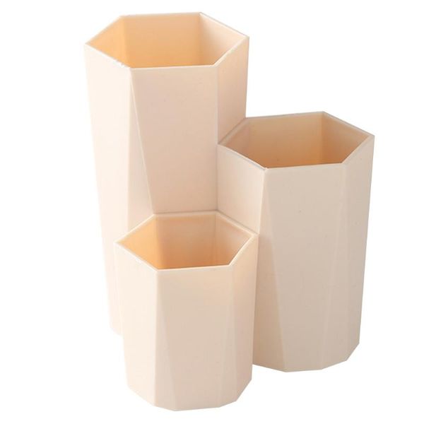 

storage boxes & bins case pencil table organizer tools bathroom accessory 3 lattices makeup brush box nail polish bedroom cosmetic pen holde