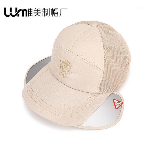 

berets baseball cap solid color summer men's sunshade and sunscreen hat, Blue;gray